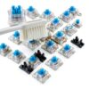 Keyboard Switches, 12PCS Blue Keyboard Clicker Replacement 3 PIN Mechanical Keyboard Switch Clicky Accurate Typing, Dustproof Keyboard Switches for LED Mechanical Gaming Keyboard-6