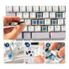 Blue Keyboard Switches Deftomo Clicky Tactile DIY Kit 50pcs-2
