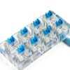 Keyboard Switches, 12PCS Blue Keyboard Clicker Replacement 3 PIN Mechanical Keyboard Switch Clicky Accurate Typing, Dustproof Keyboard Switches for LED Mechanical Gaming Keyboard-4