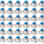 Blue Keyboard Switches Deftomo Clicky Tactile DIY Kit 50pcs-0