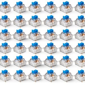 Blue Keyboard Switches Deftomo Clicky Tactile DIY Kit 50pcs-0